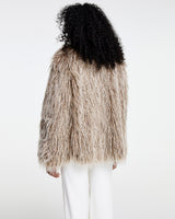 Faux Fur Swing Jacket