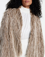 Faux Fur Swing Jacket