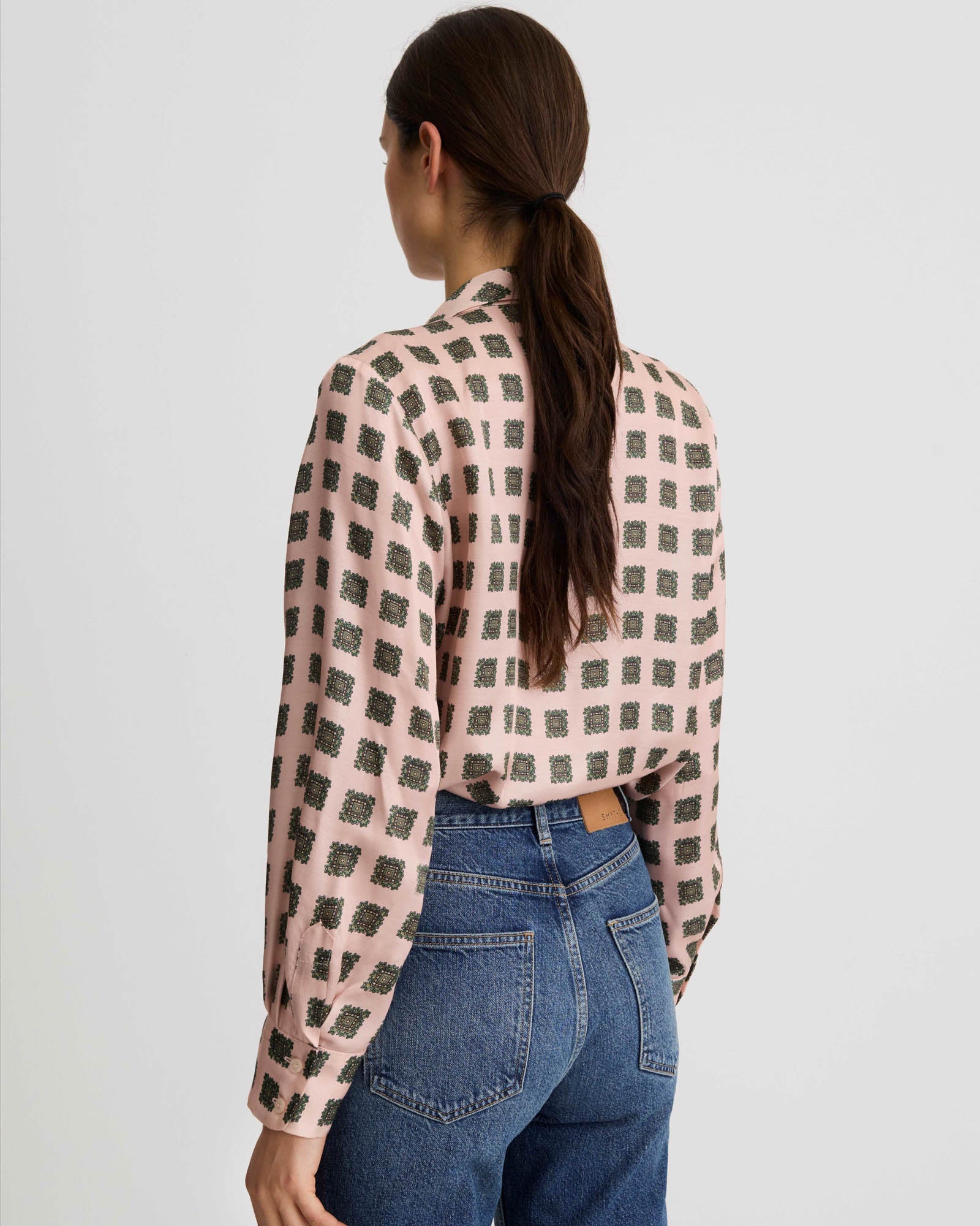 V-Necktie Blouse