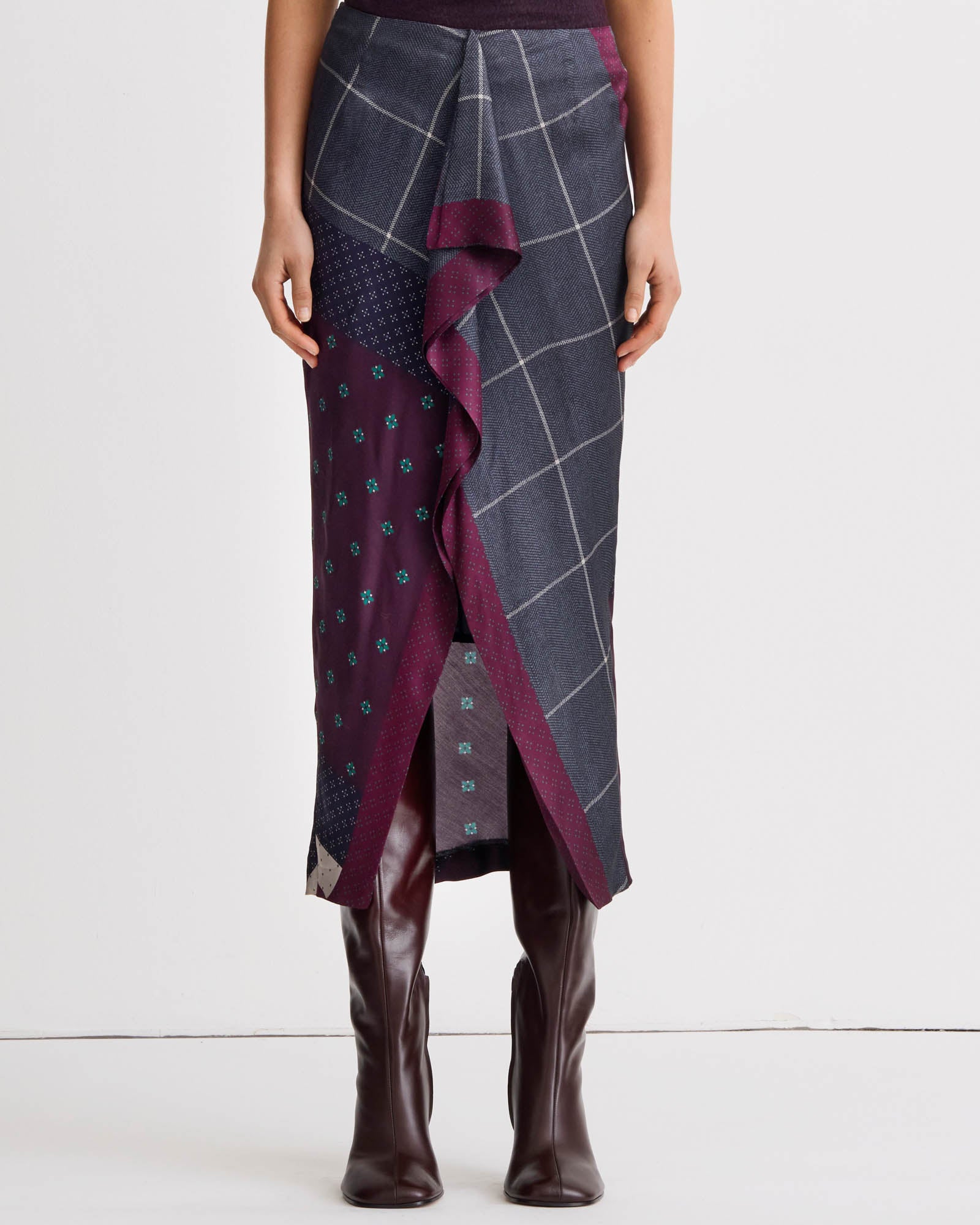 Front Ruffle Skirt