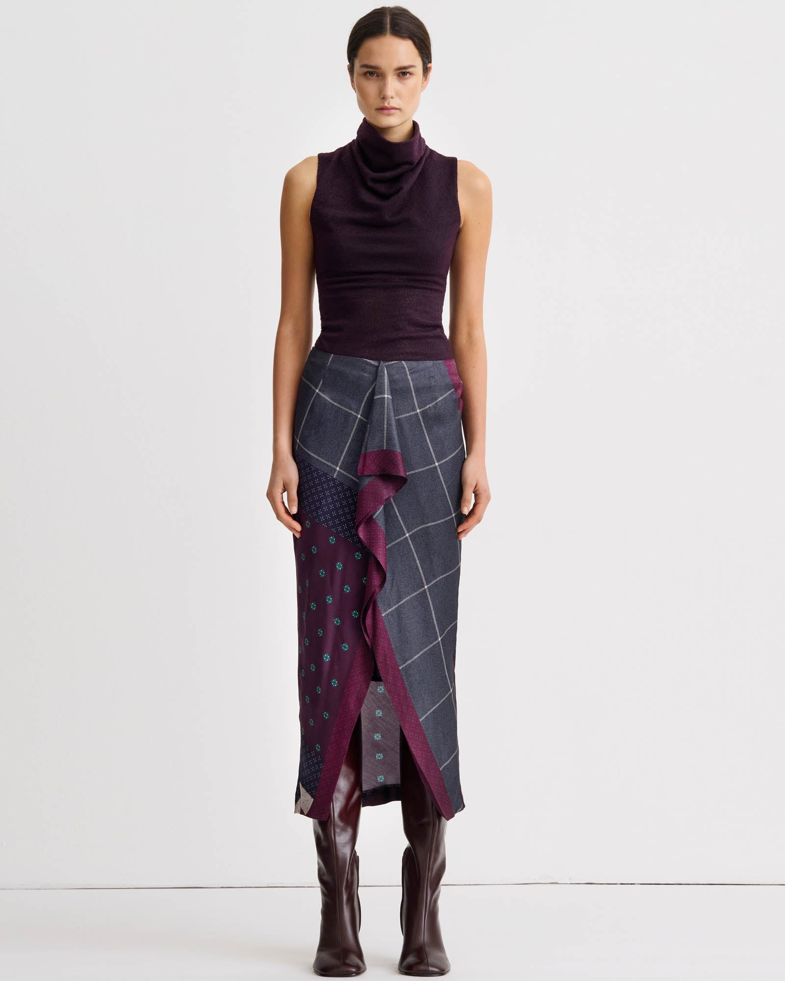 Front Ruffle Skirt