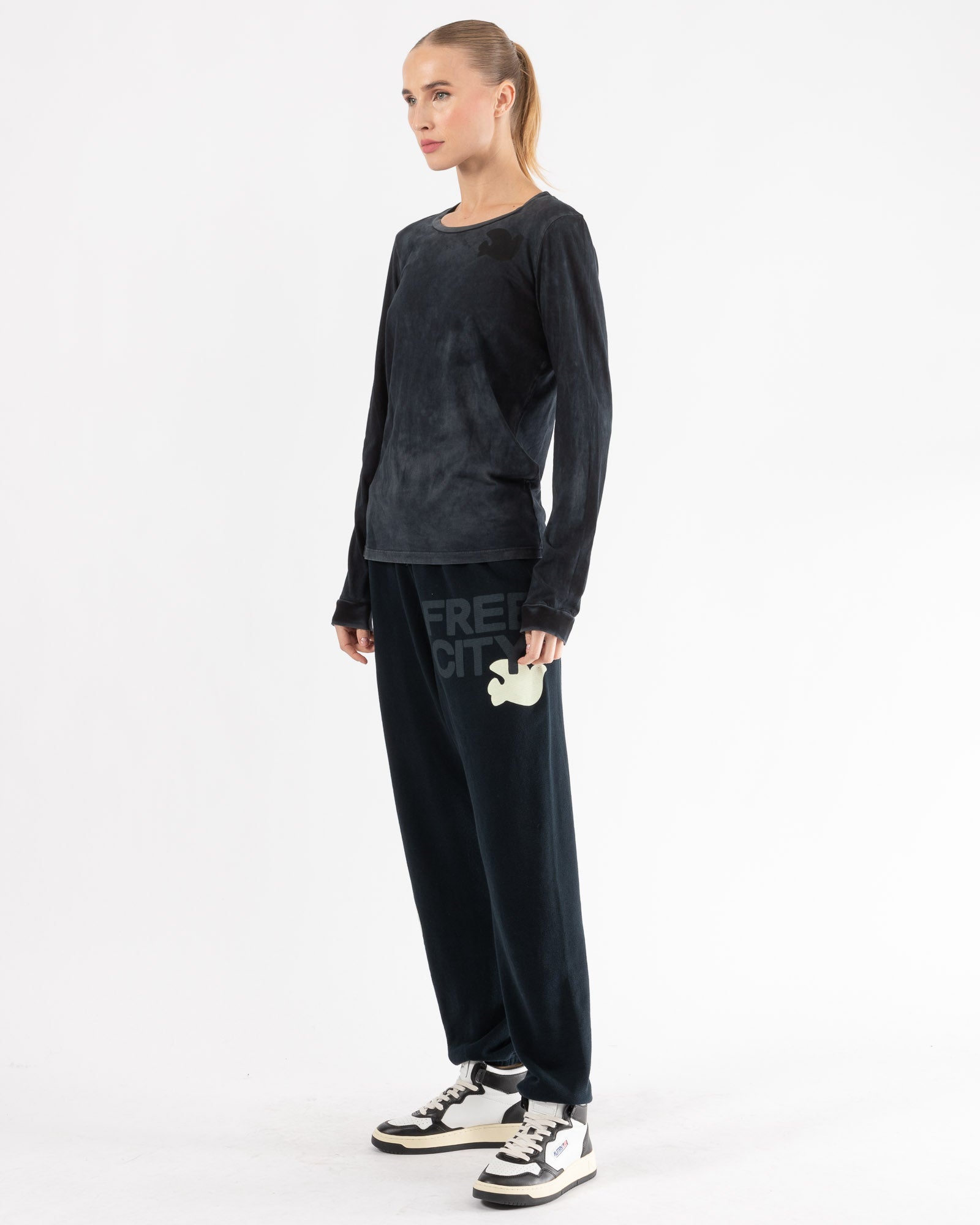 T-shirt à manches longues vintage printanier 