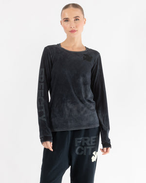 T-shirt à manches longues vintage printanier 