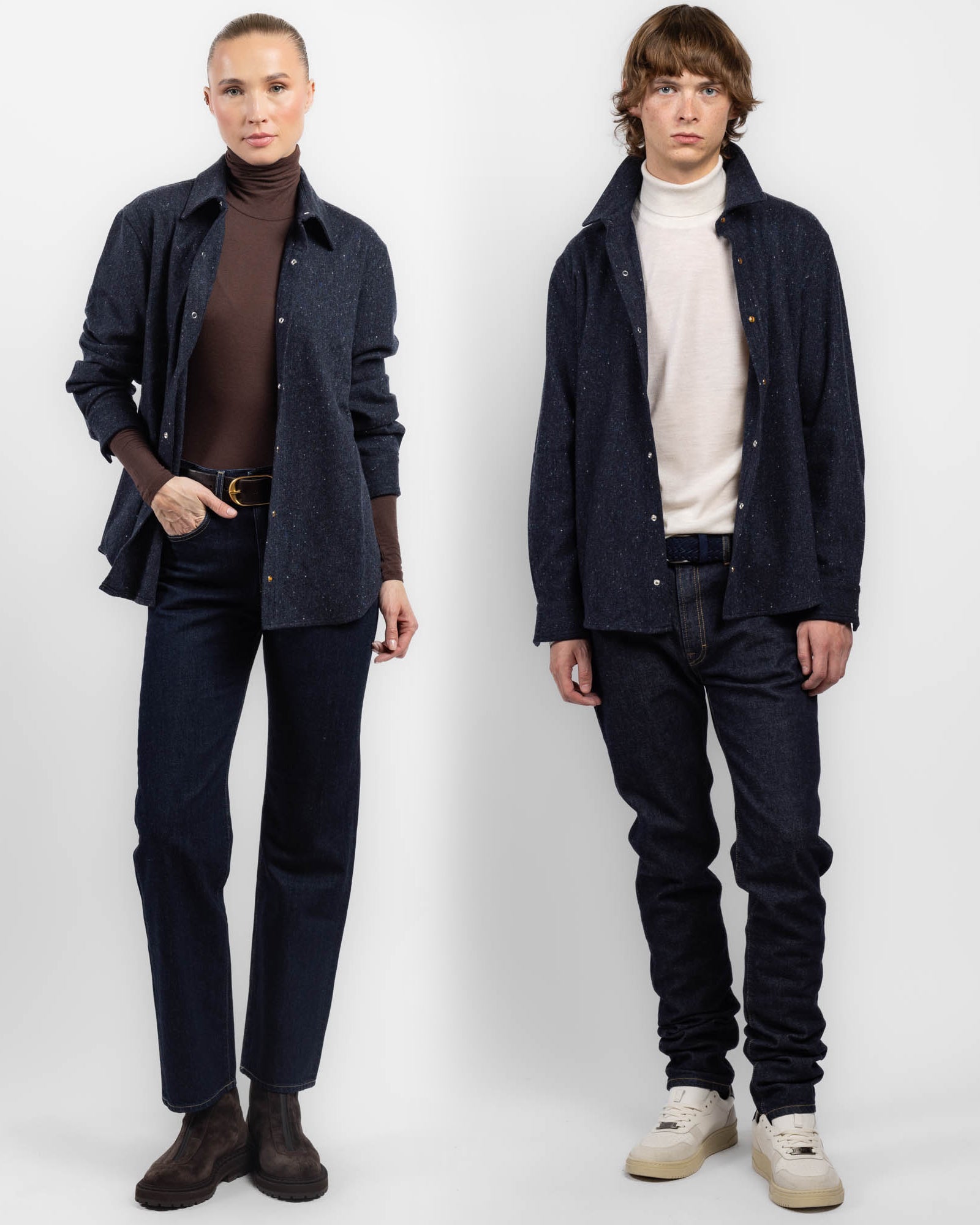 Chemise Donegal de minuit