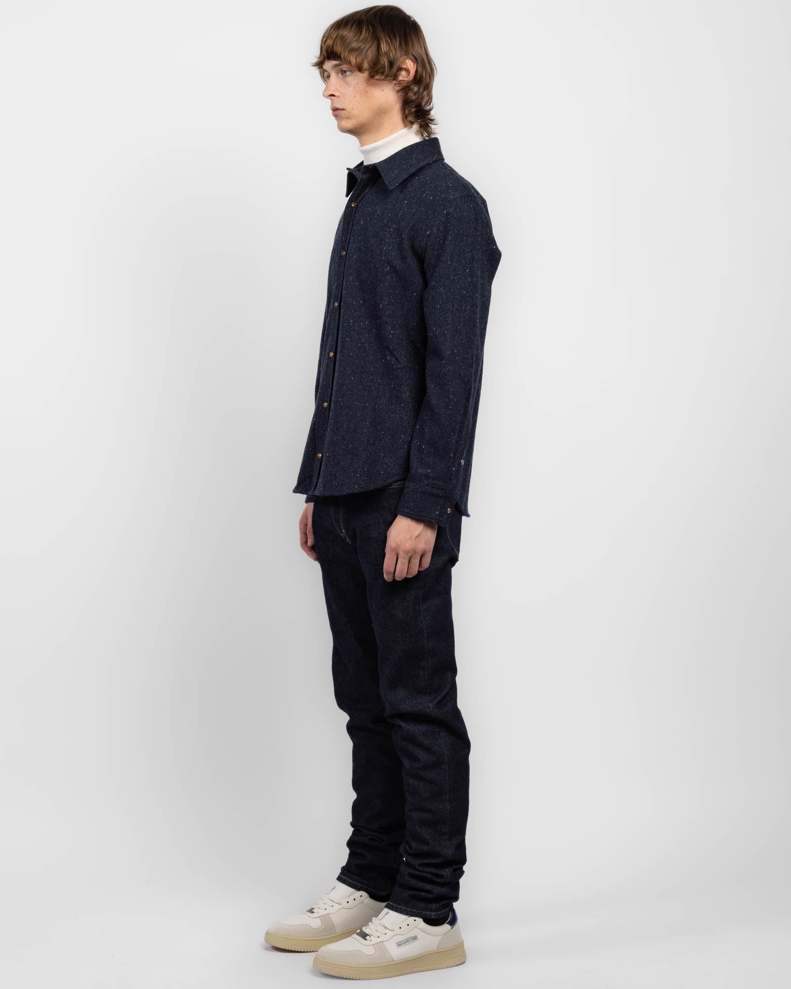 Chemise Donegal de minuit