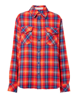 Chemise en cachemire tartan