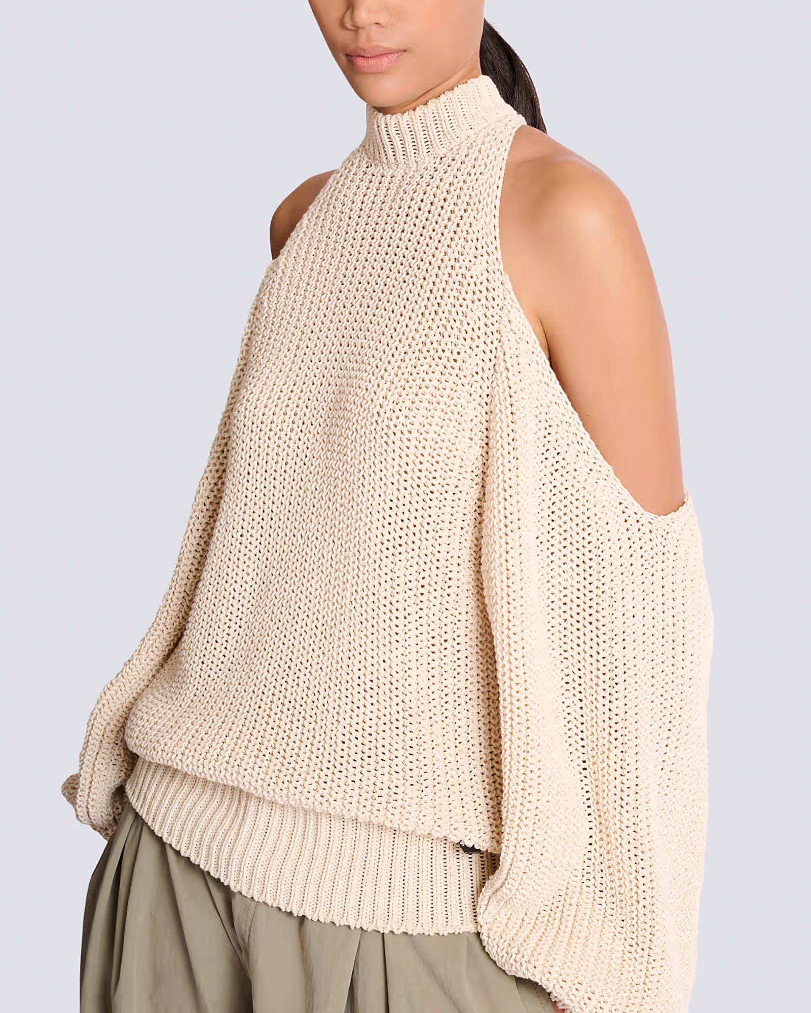 Open Shoulder Sweater