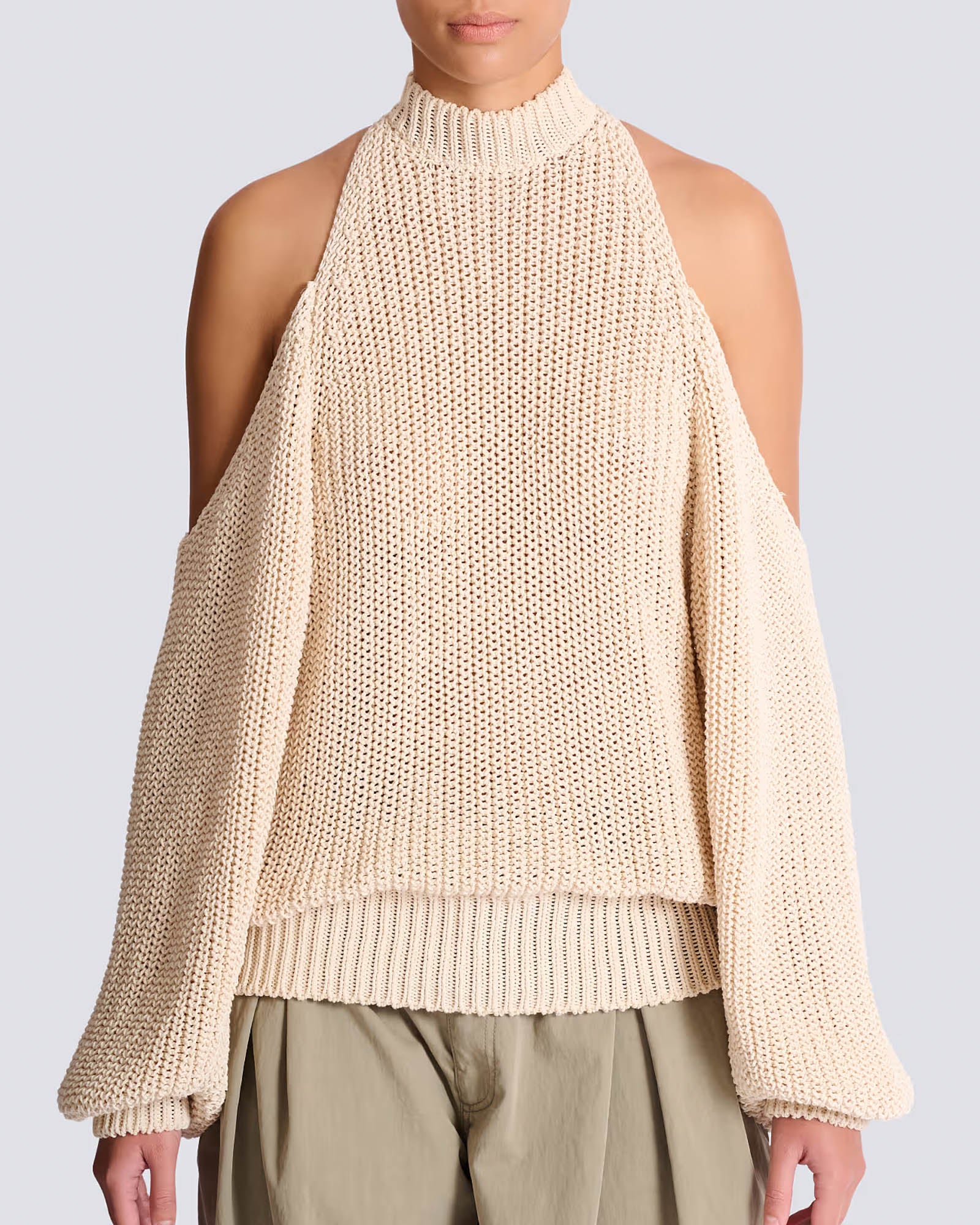 Open Shoulder Sweater