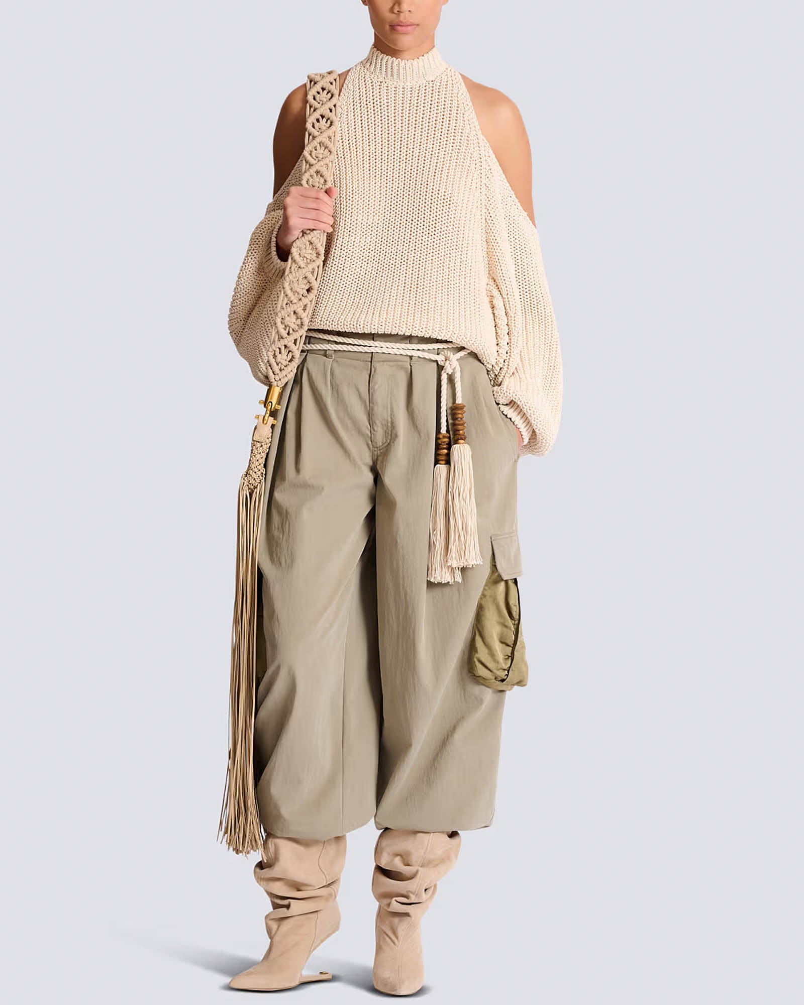 Open Shoulder Sweater