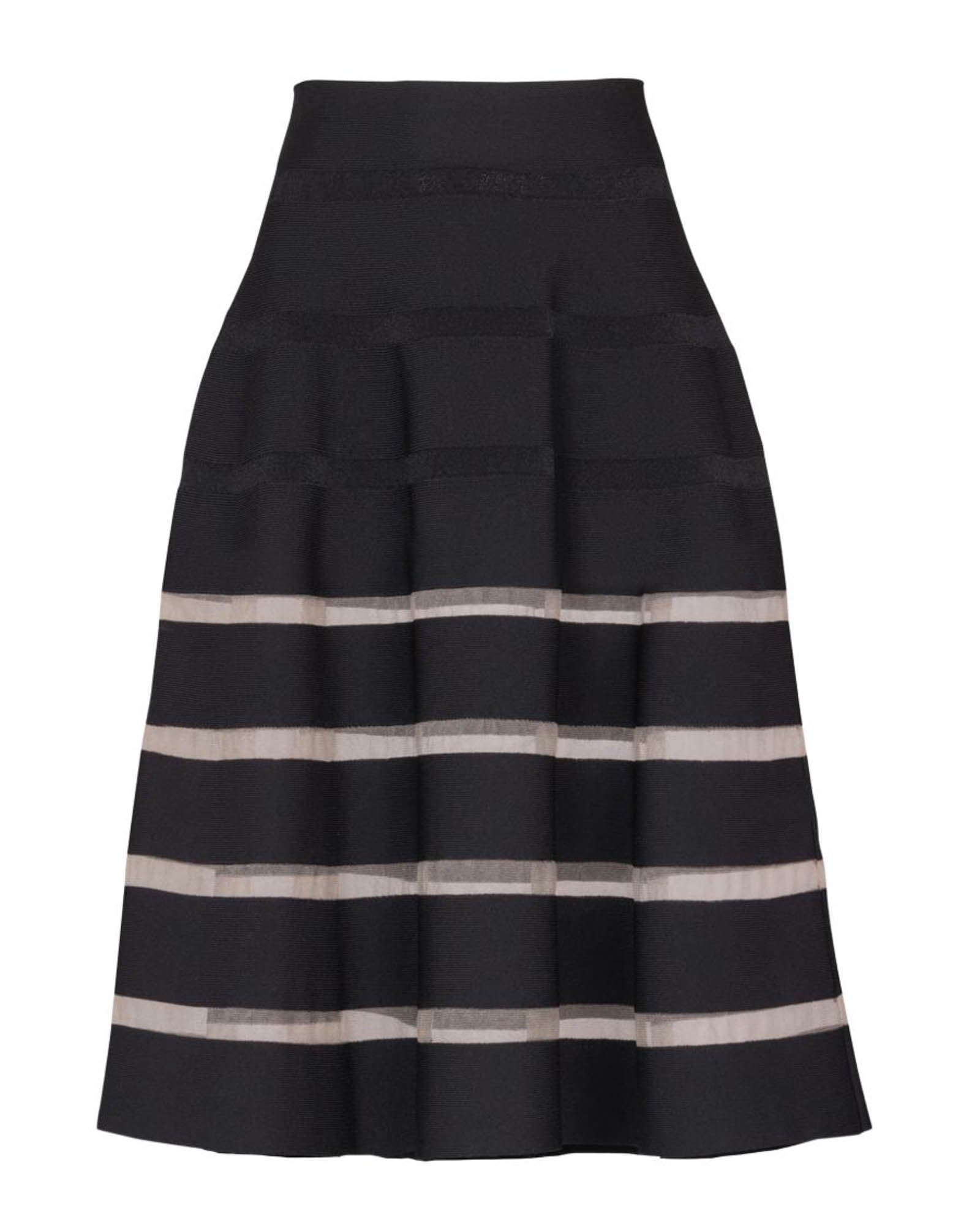 Stripe Flare Skirt