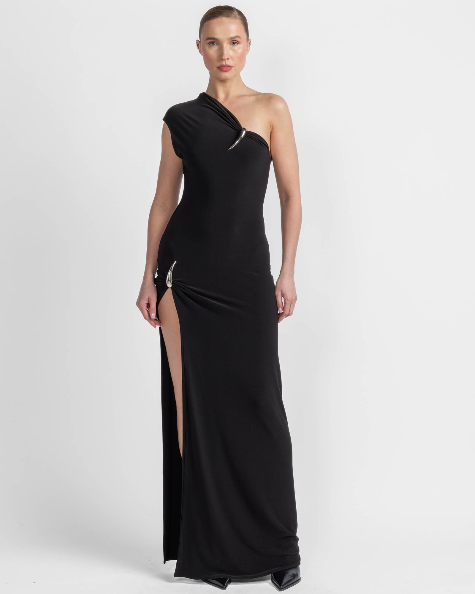 Claw One Shoulder Dress
