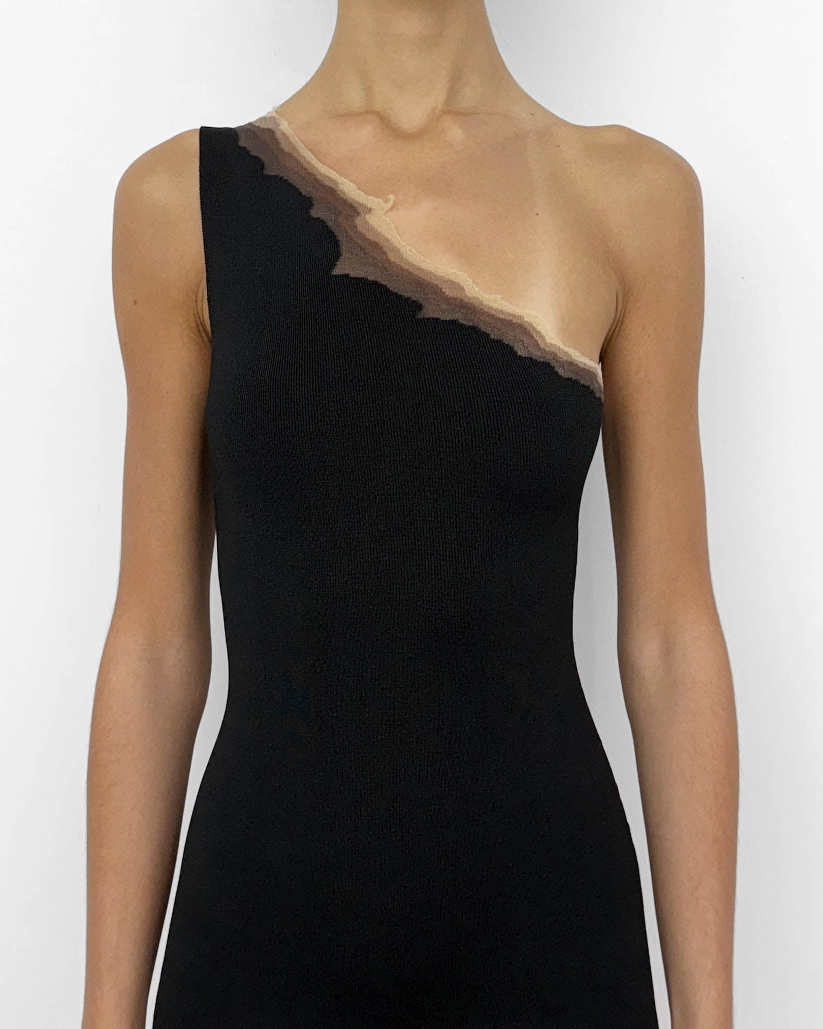 Flame One Shoulder Maxi Dress