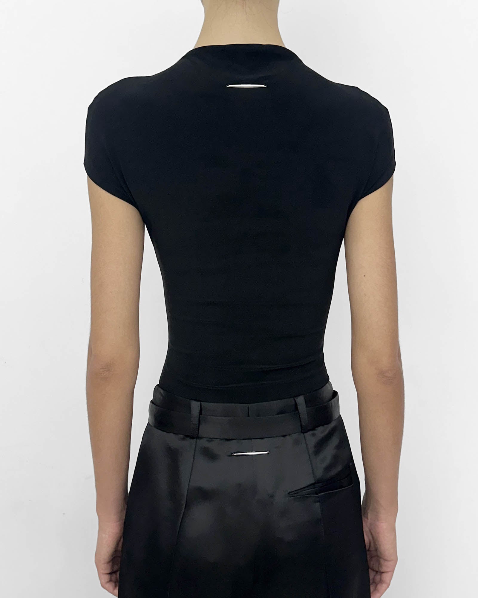 Logo Semi-Mock Bodysuit
