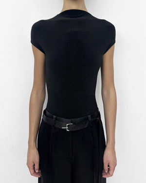 Logo Semi-Mock Bodysuit