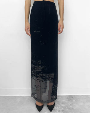 Glitch Maxi Skirt