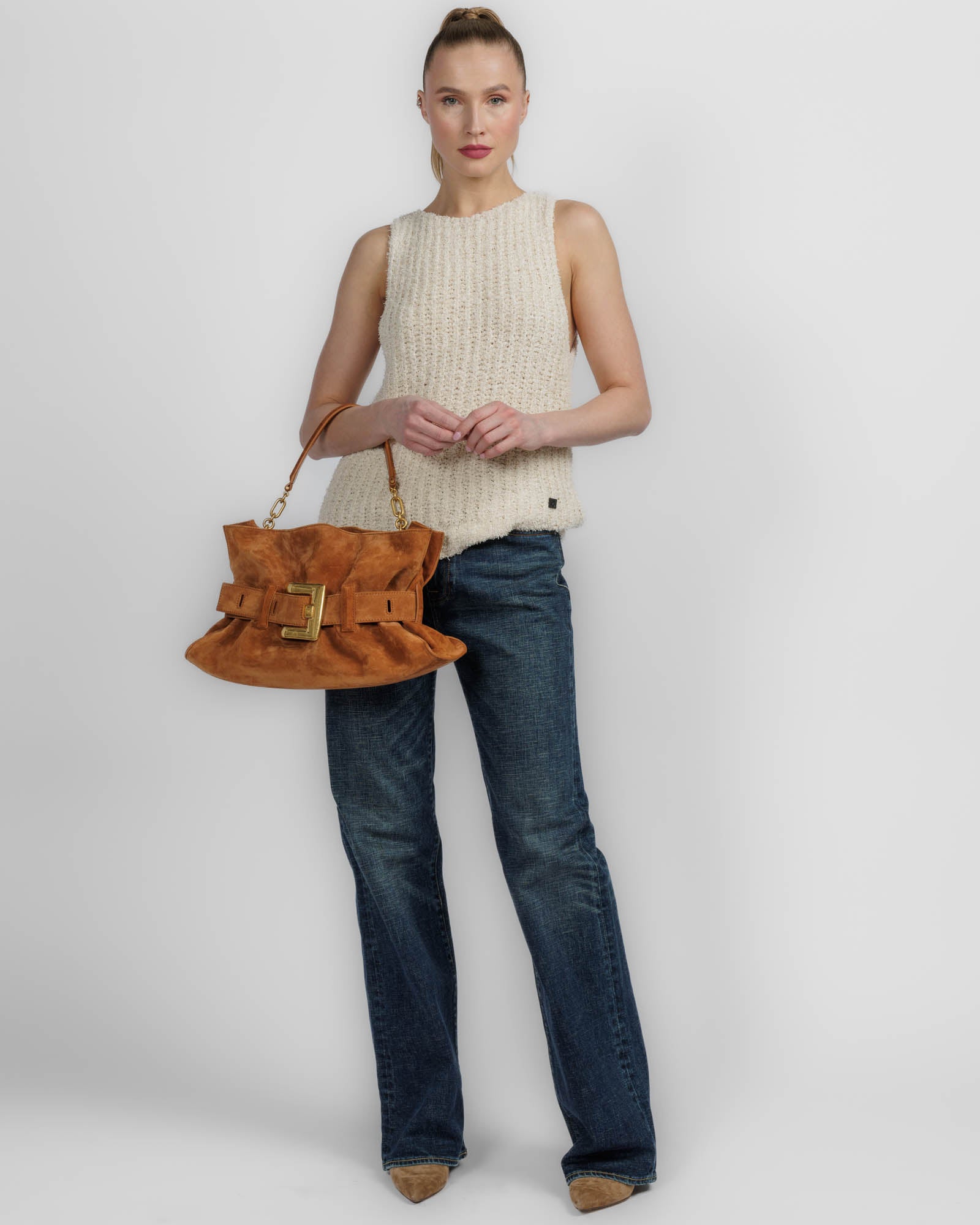 Anthem Medium Suede Bag
