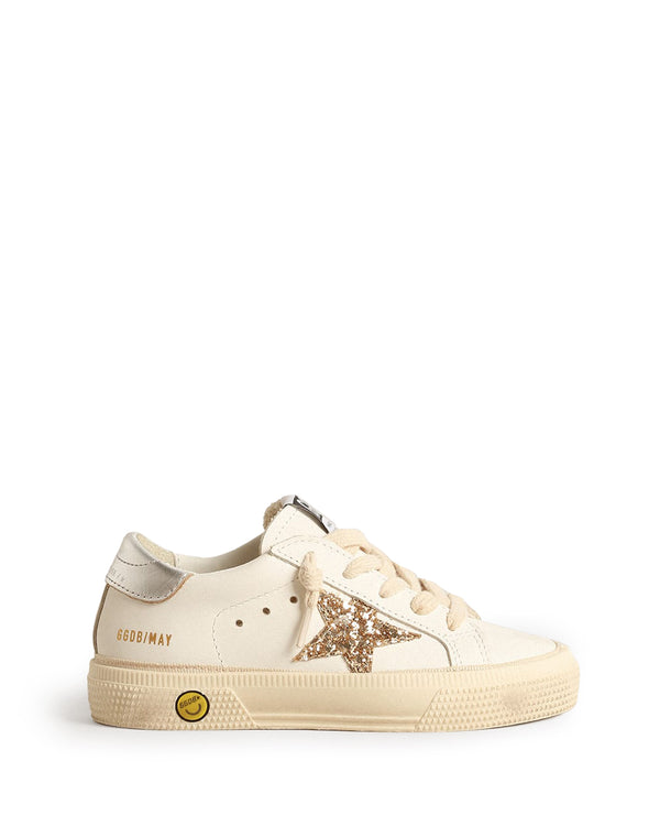 May Leather Glitter Star Sneaker