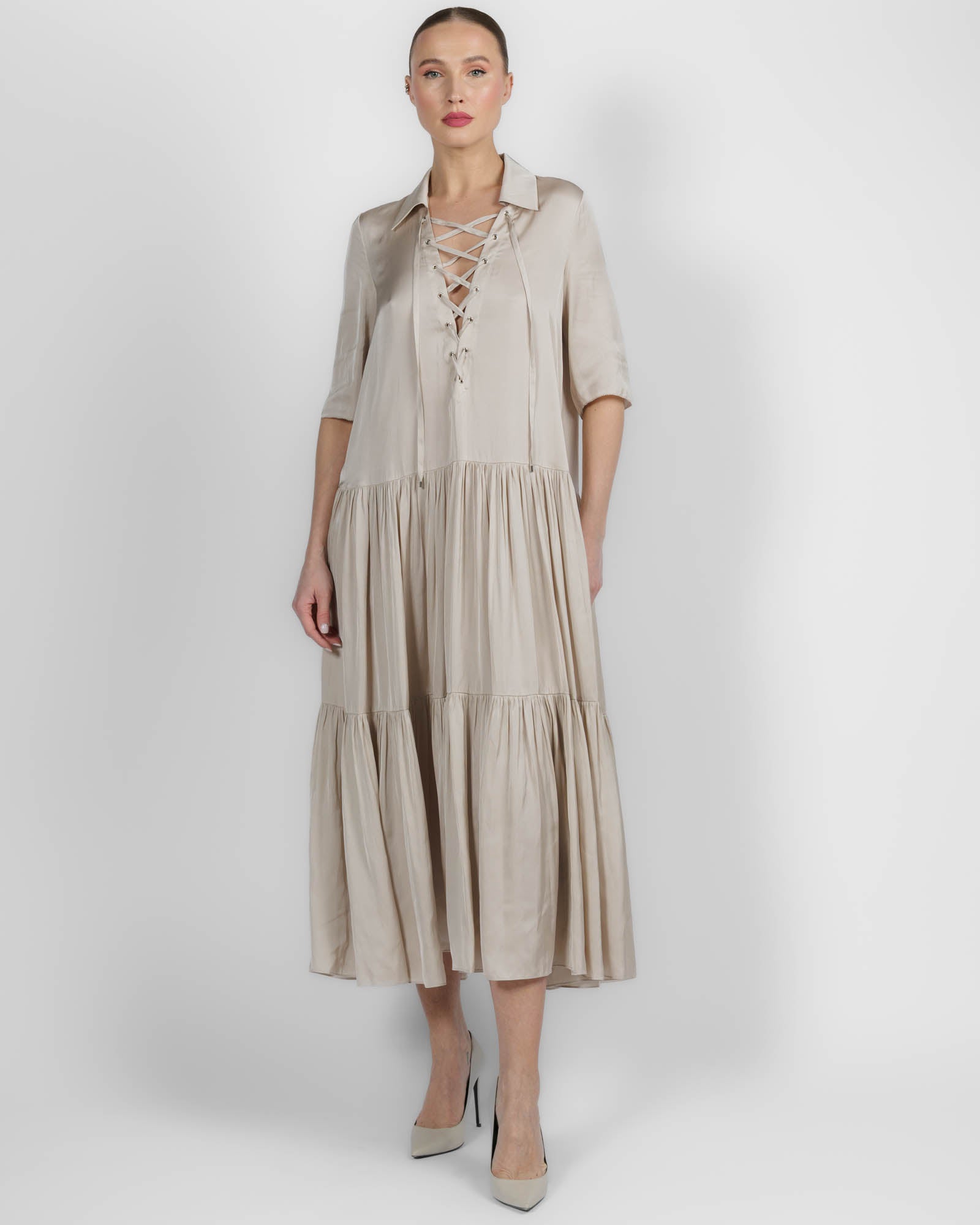 Laced Tier Dress