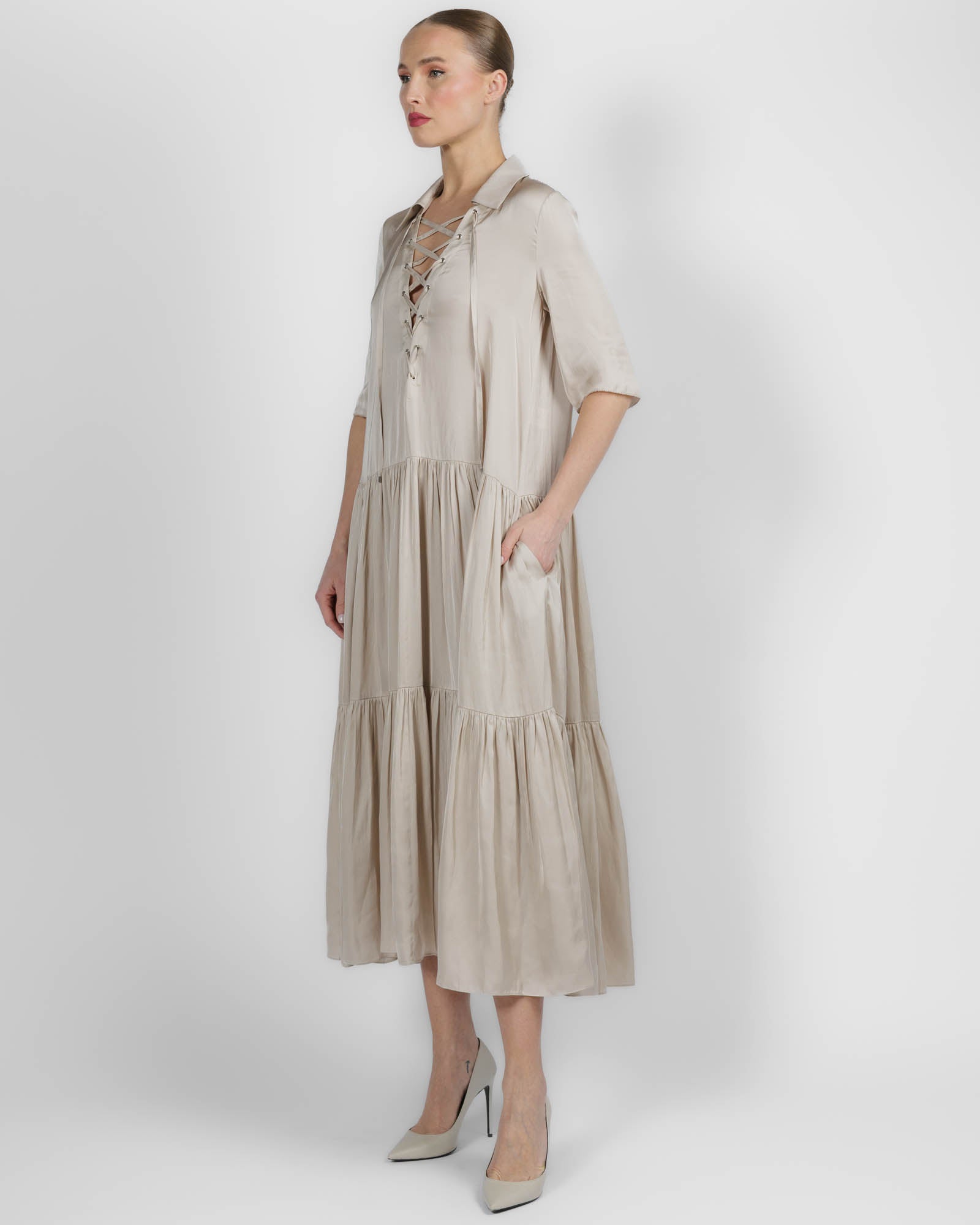 Laced Tier Dress