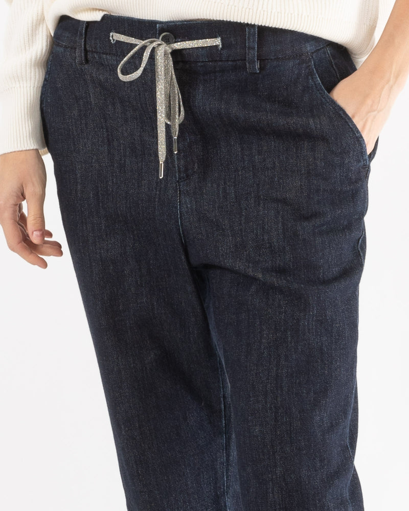 Women's Drawstring Pants with Patch Pockets