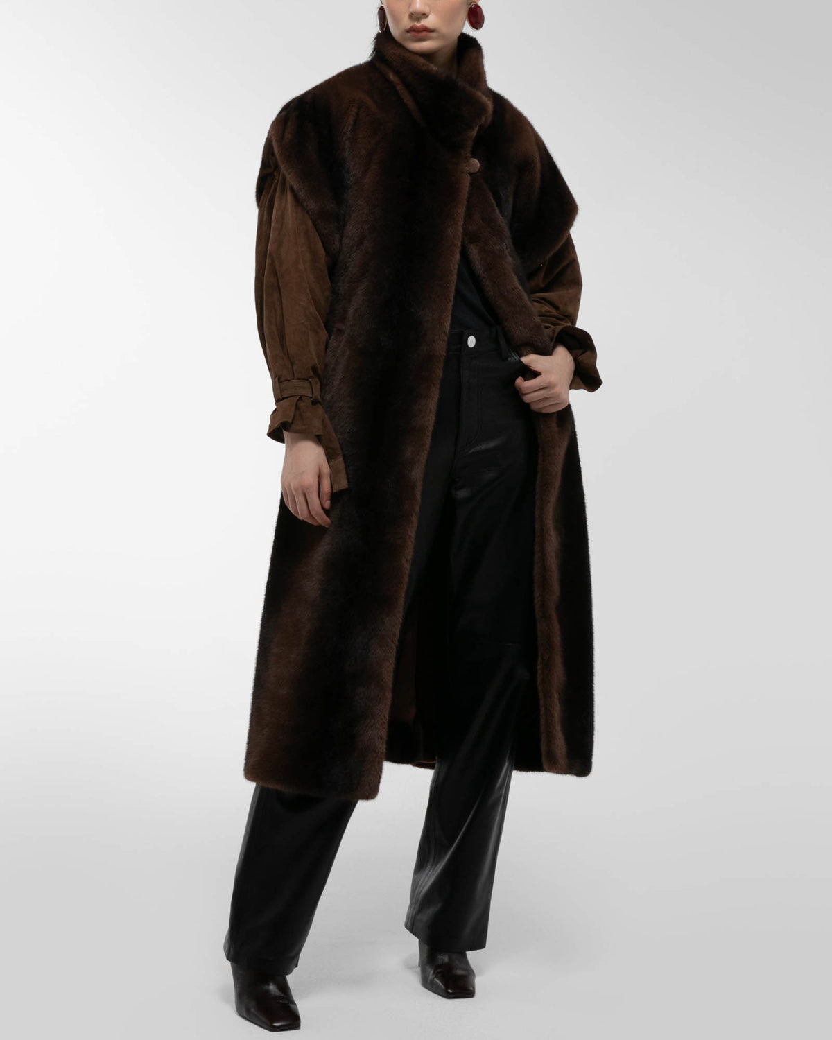Harper Fur Long Coat
