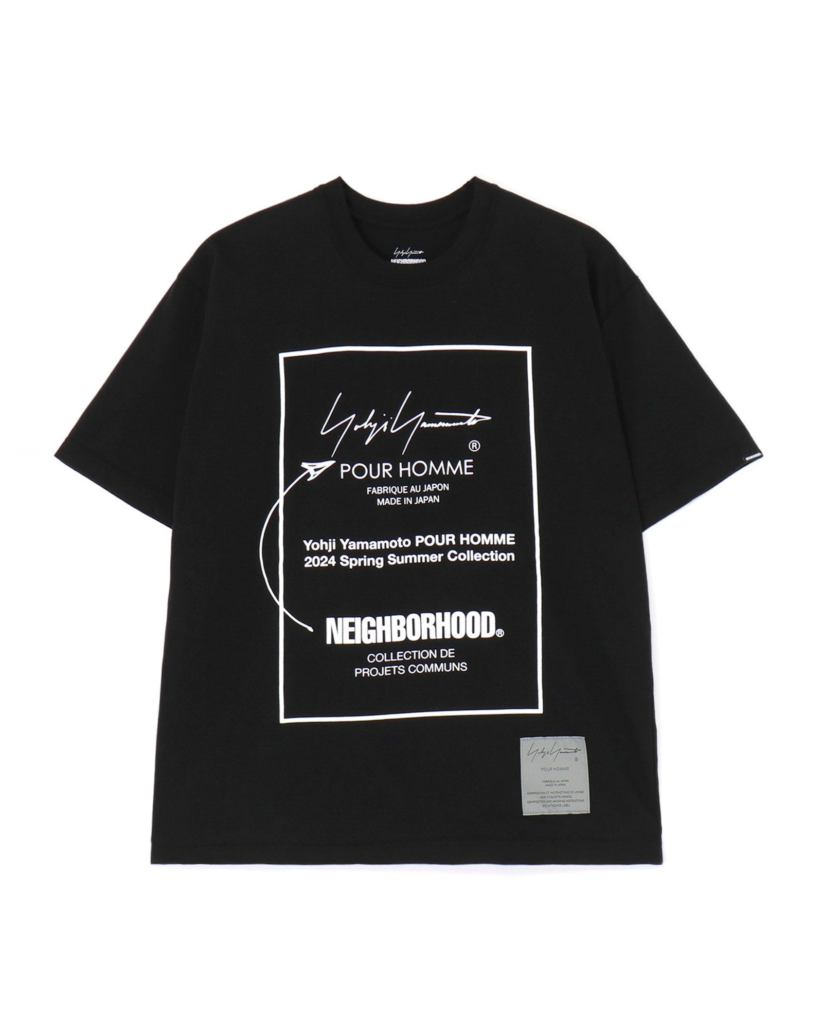 REGULATION Yohji yamamoto MEN Asymmetry Striped T Shirt