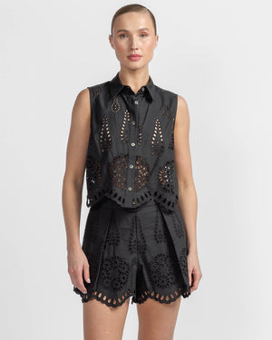 Katja Eyelet Top