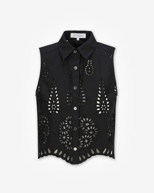 Katja Eyelet Top