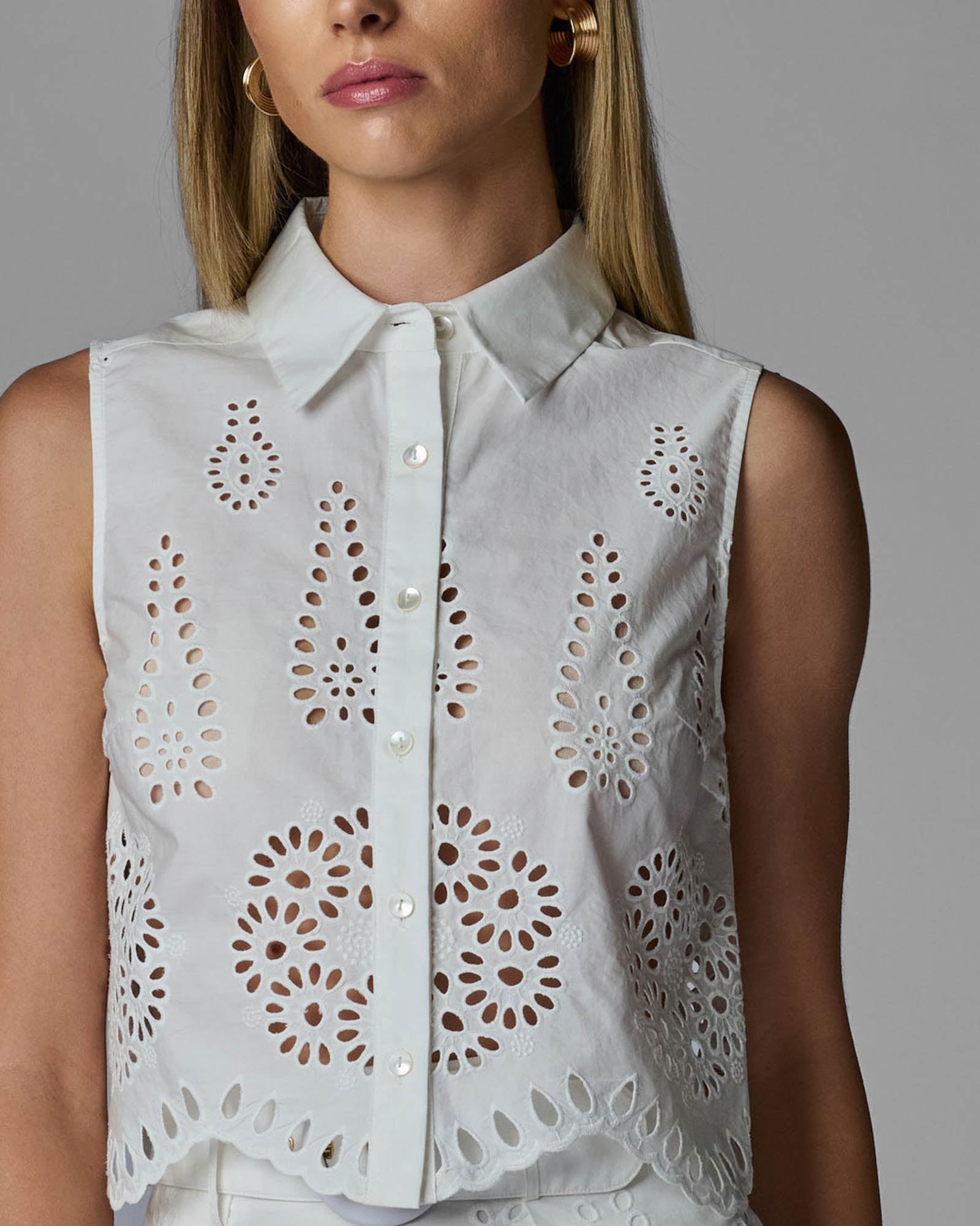 Katja Eyelet Top