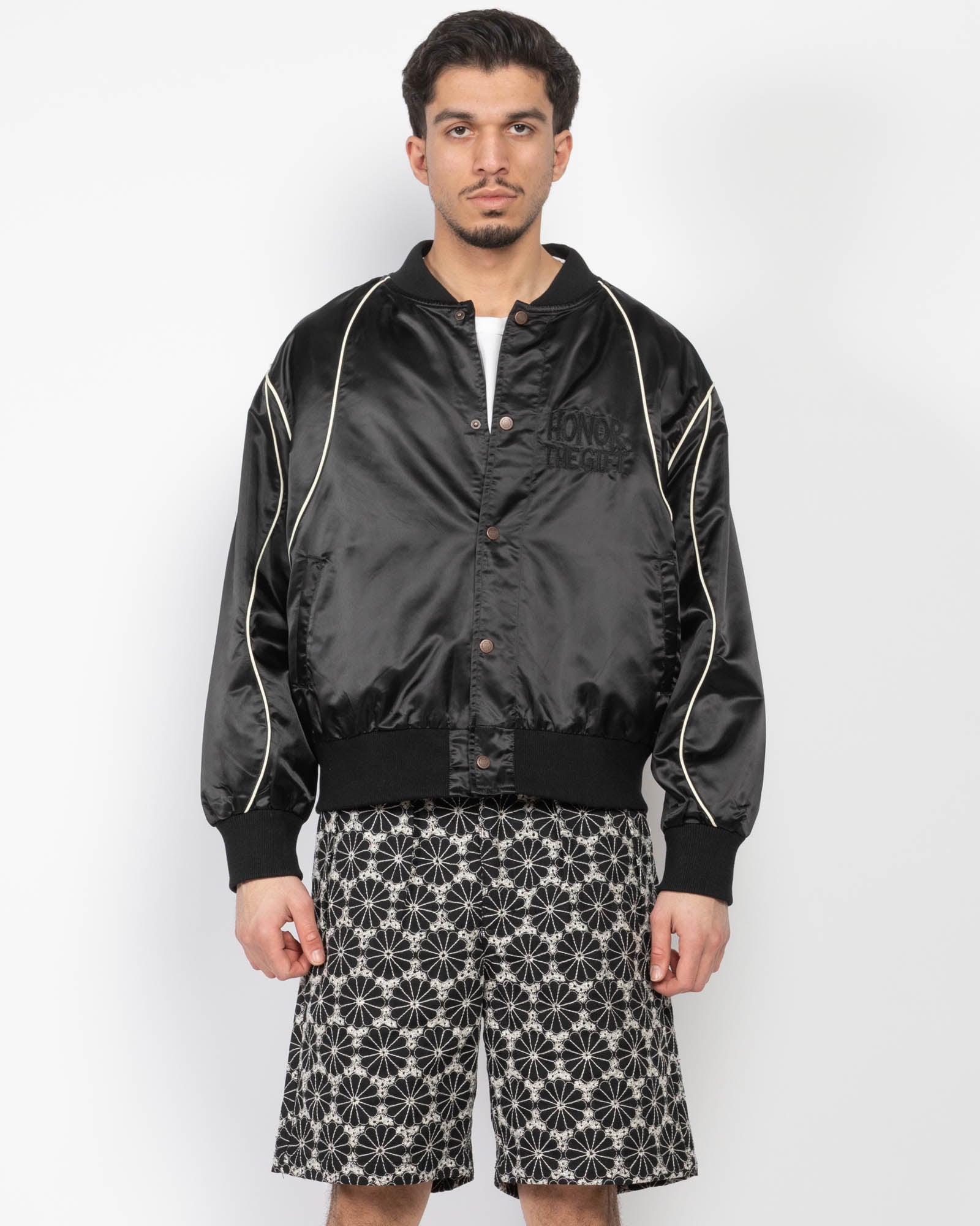 Blouson aviateur en satin
