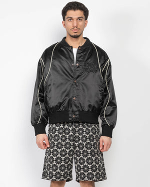 Blouson aviateur en satin