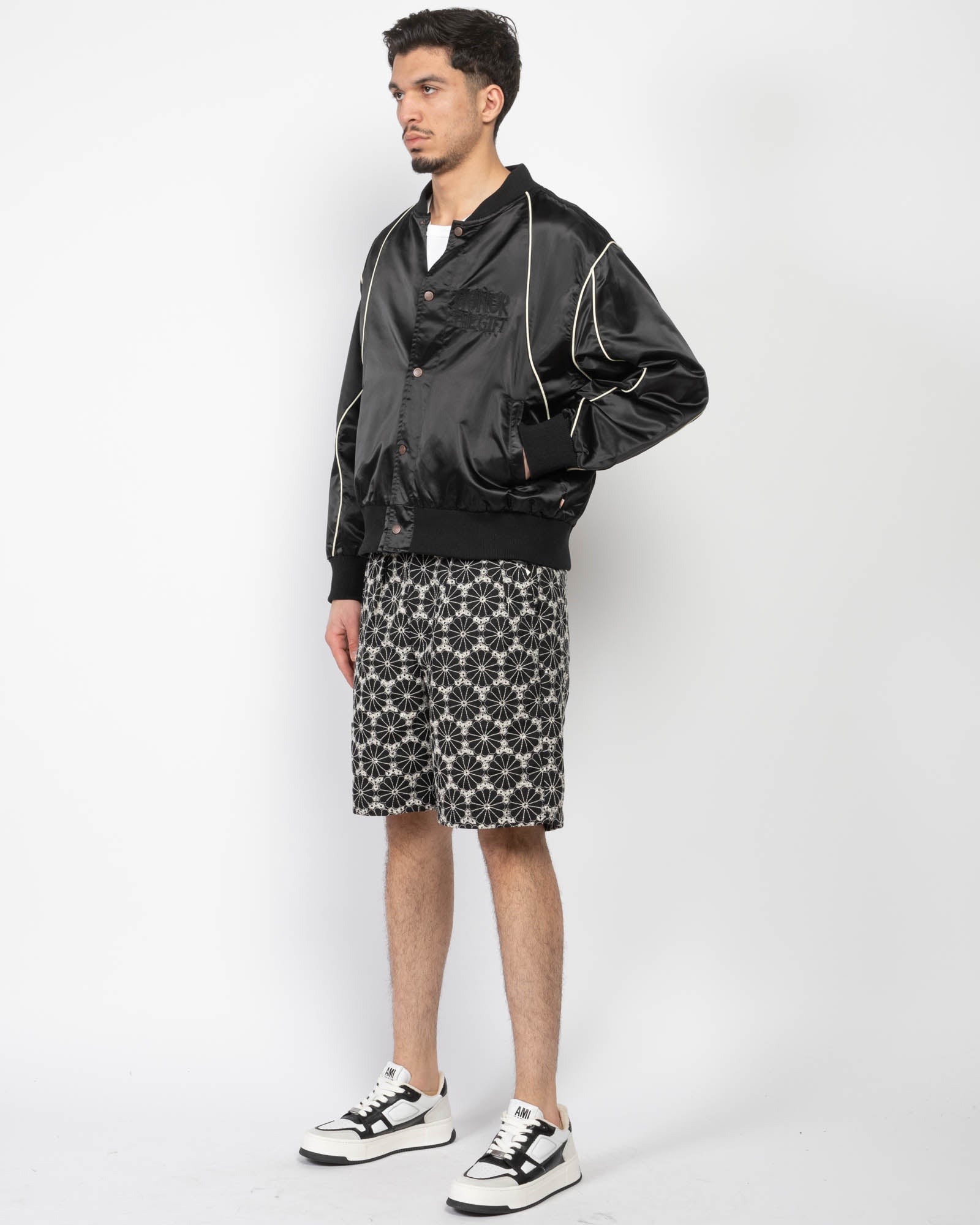 Blouson aviateur en satin