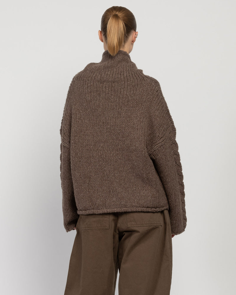 Cable Turtleneck Sweater