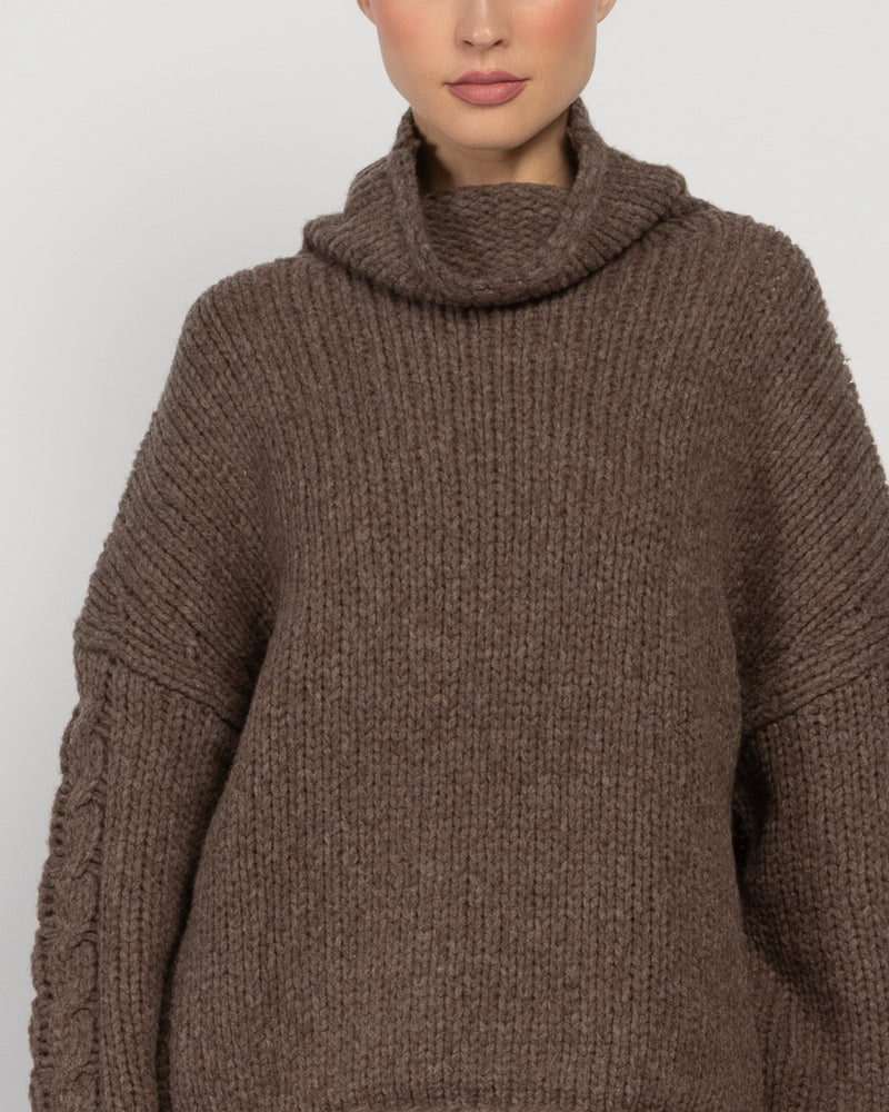 Cable Turtleneck Sweater