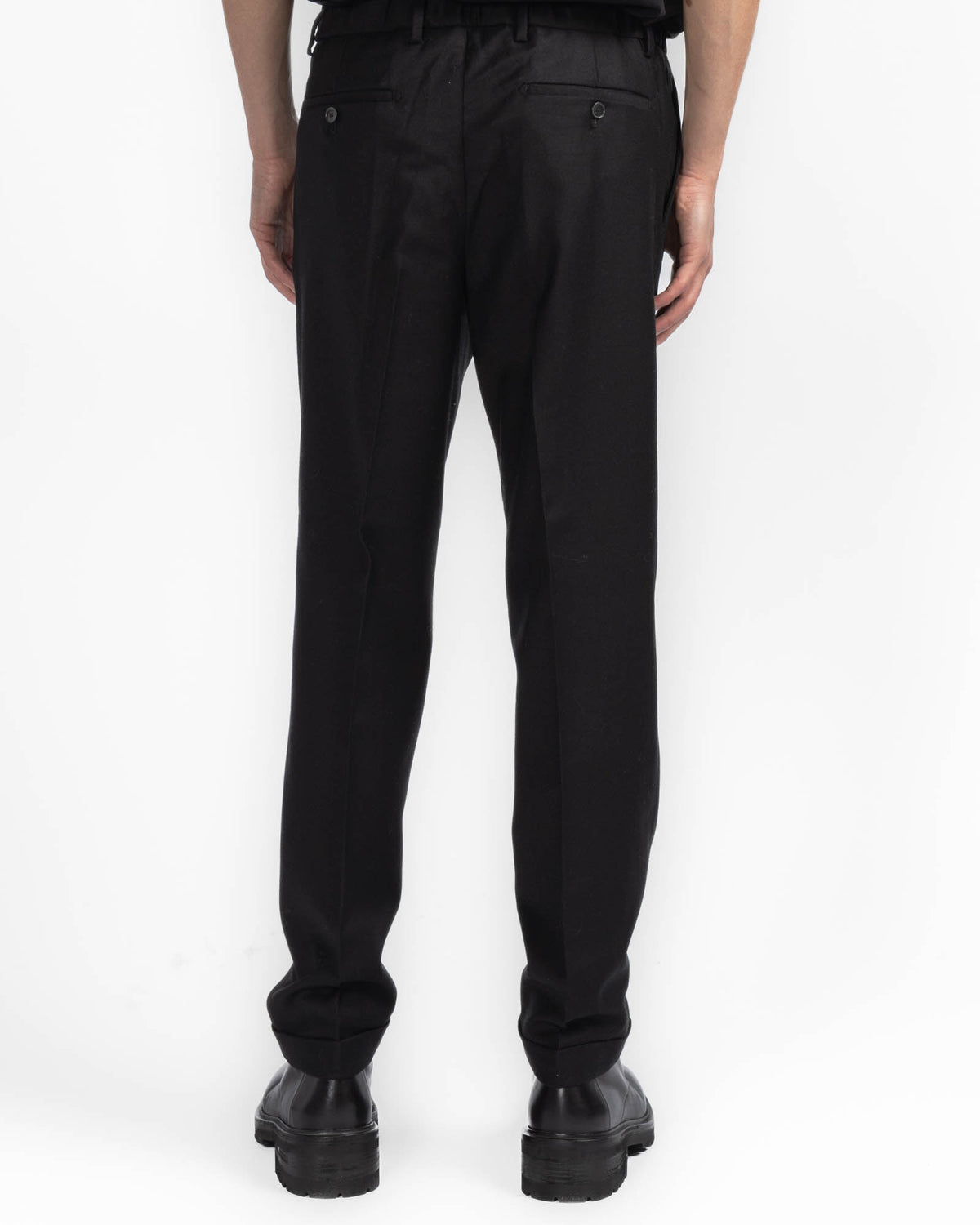 Wool Hidden Drawstring Pant