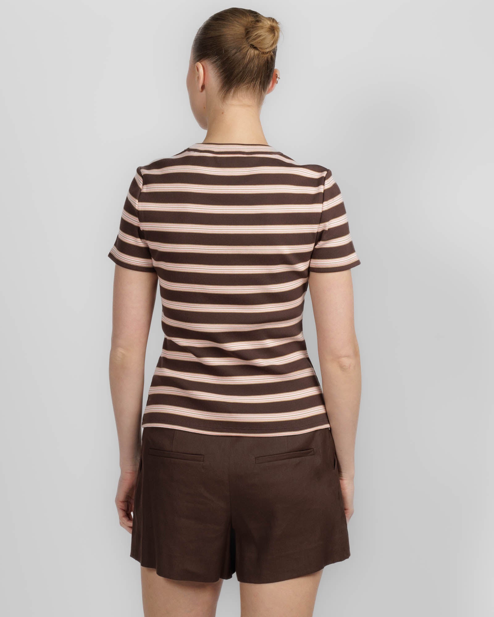 Pruitt Striped Ribbed T-Shirt