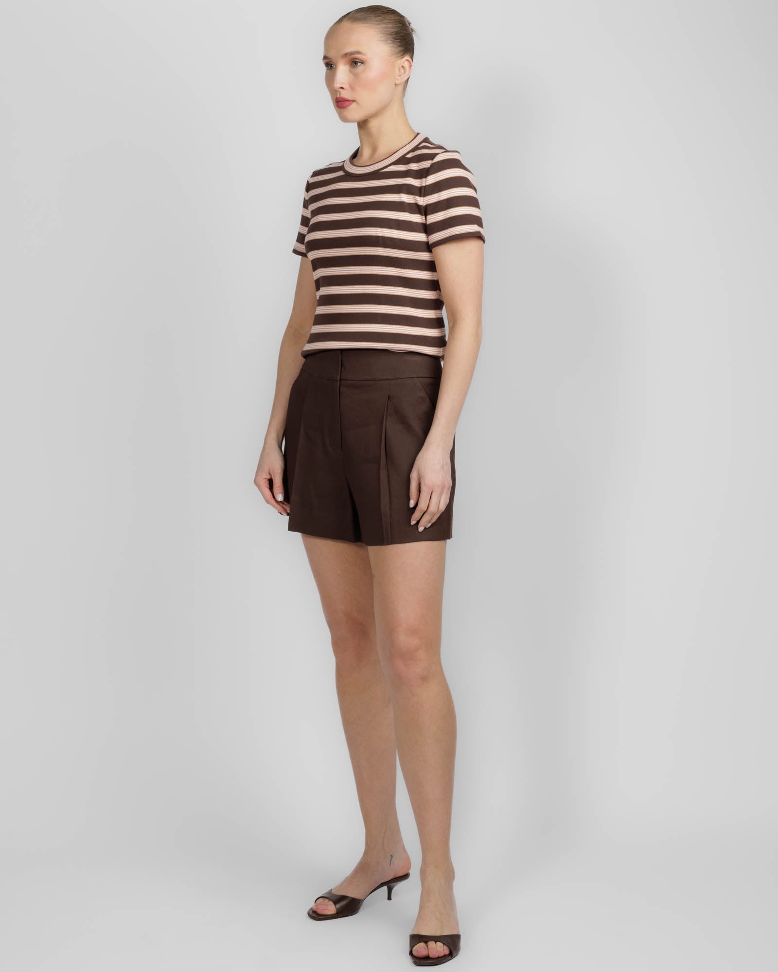 Pruitt Striped Ribbed T-Shirt