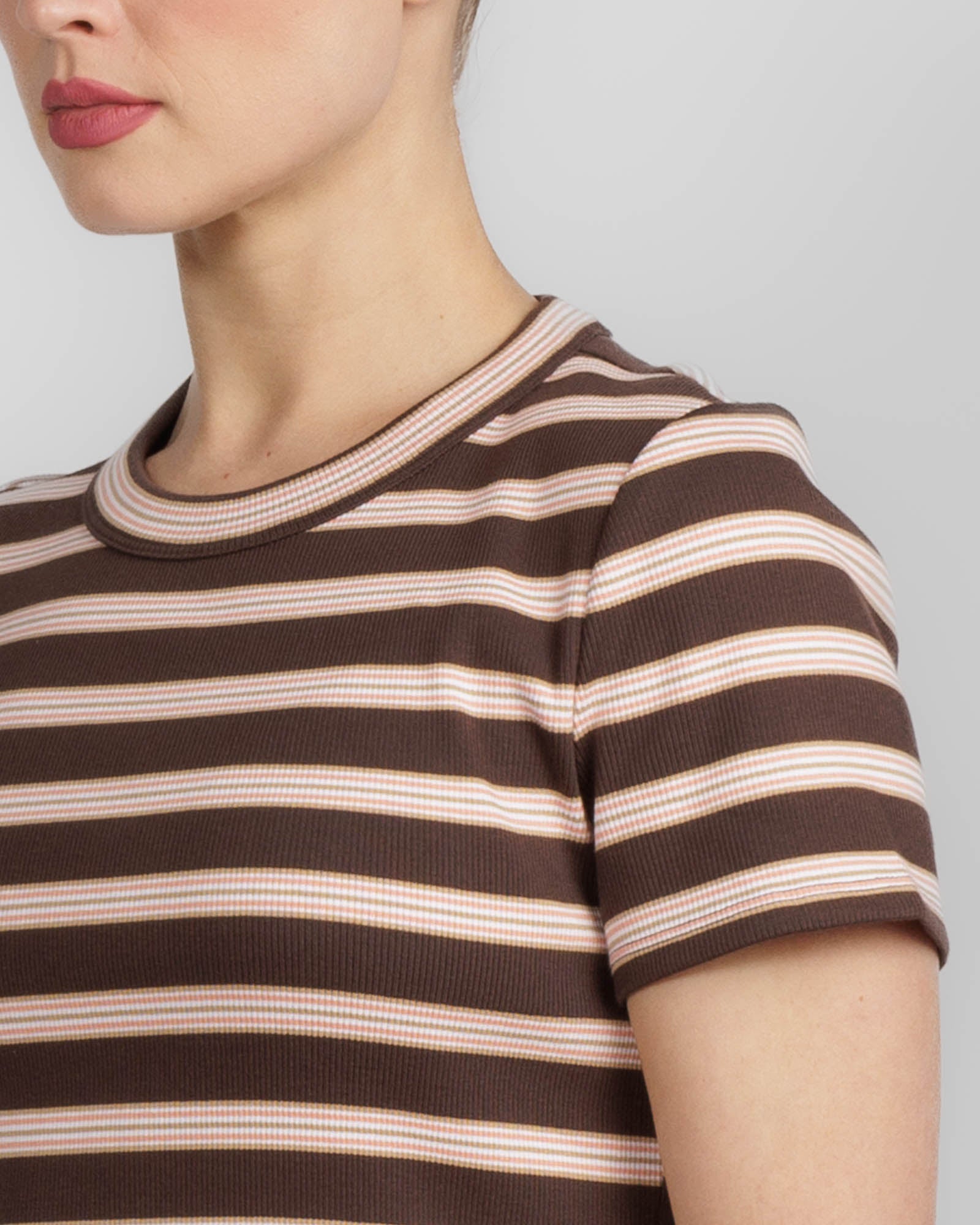 Pruitt Striped Ribbed T-Shirt