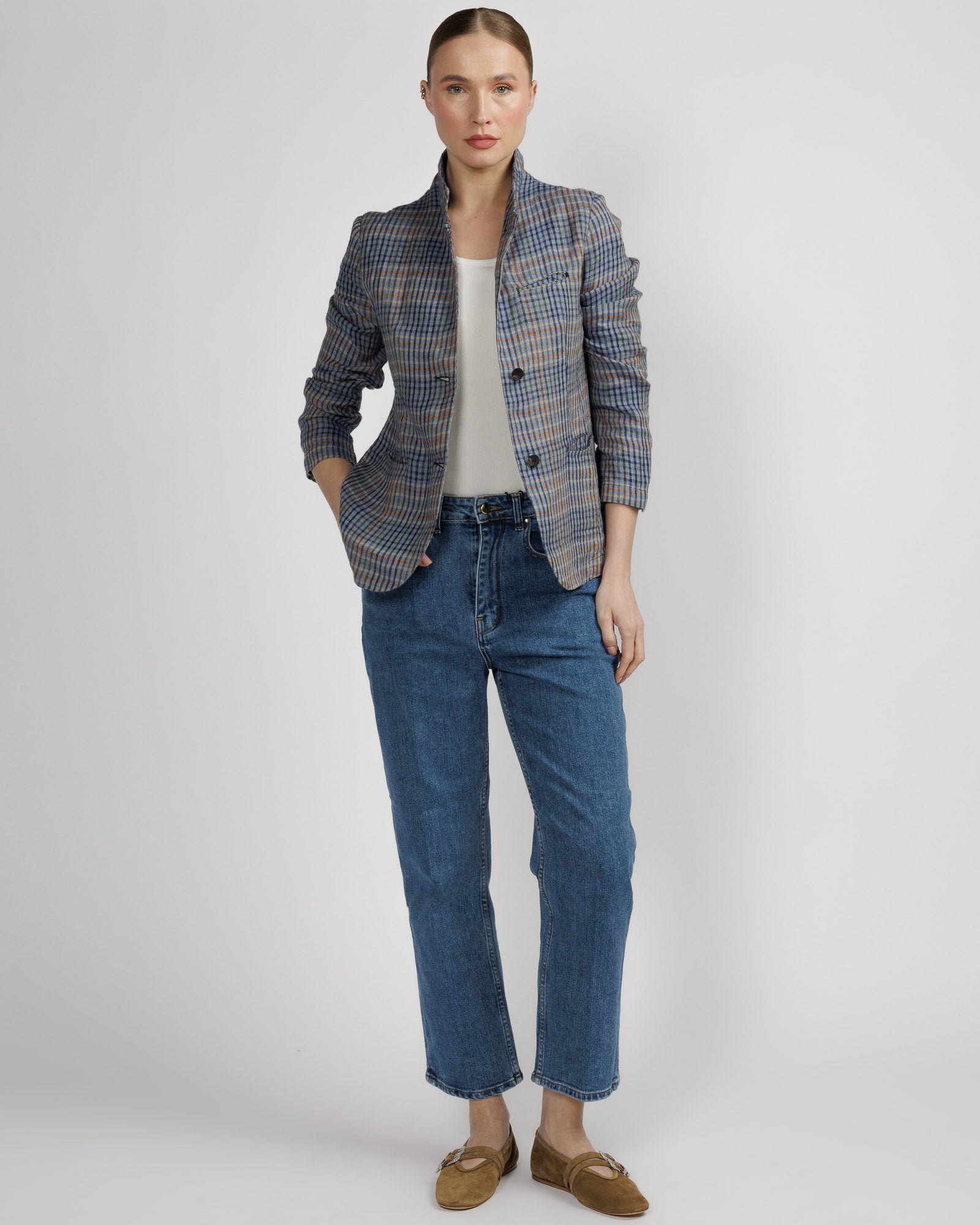 Plaid Blazer