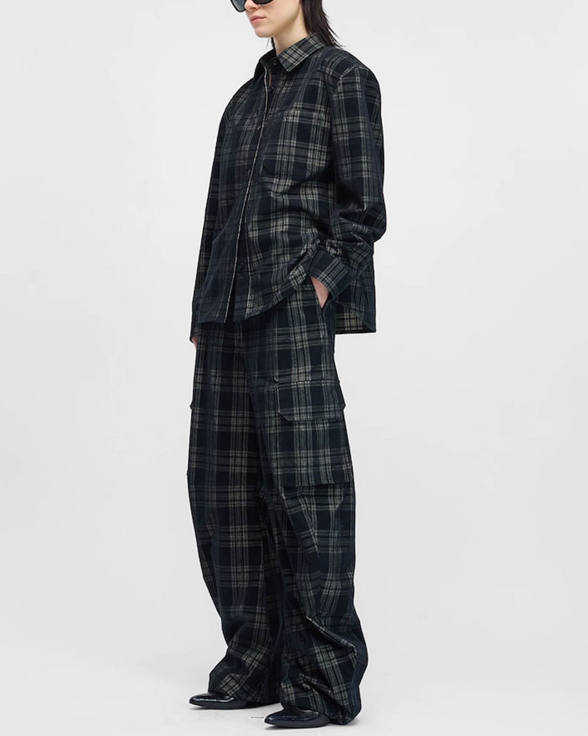 Check Utility Trousers