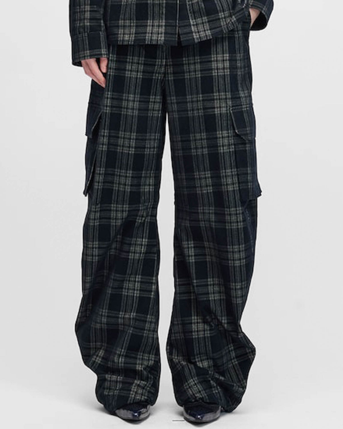 Check Utility Trousers