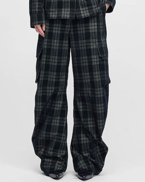 Check Utility Trousers