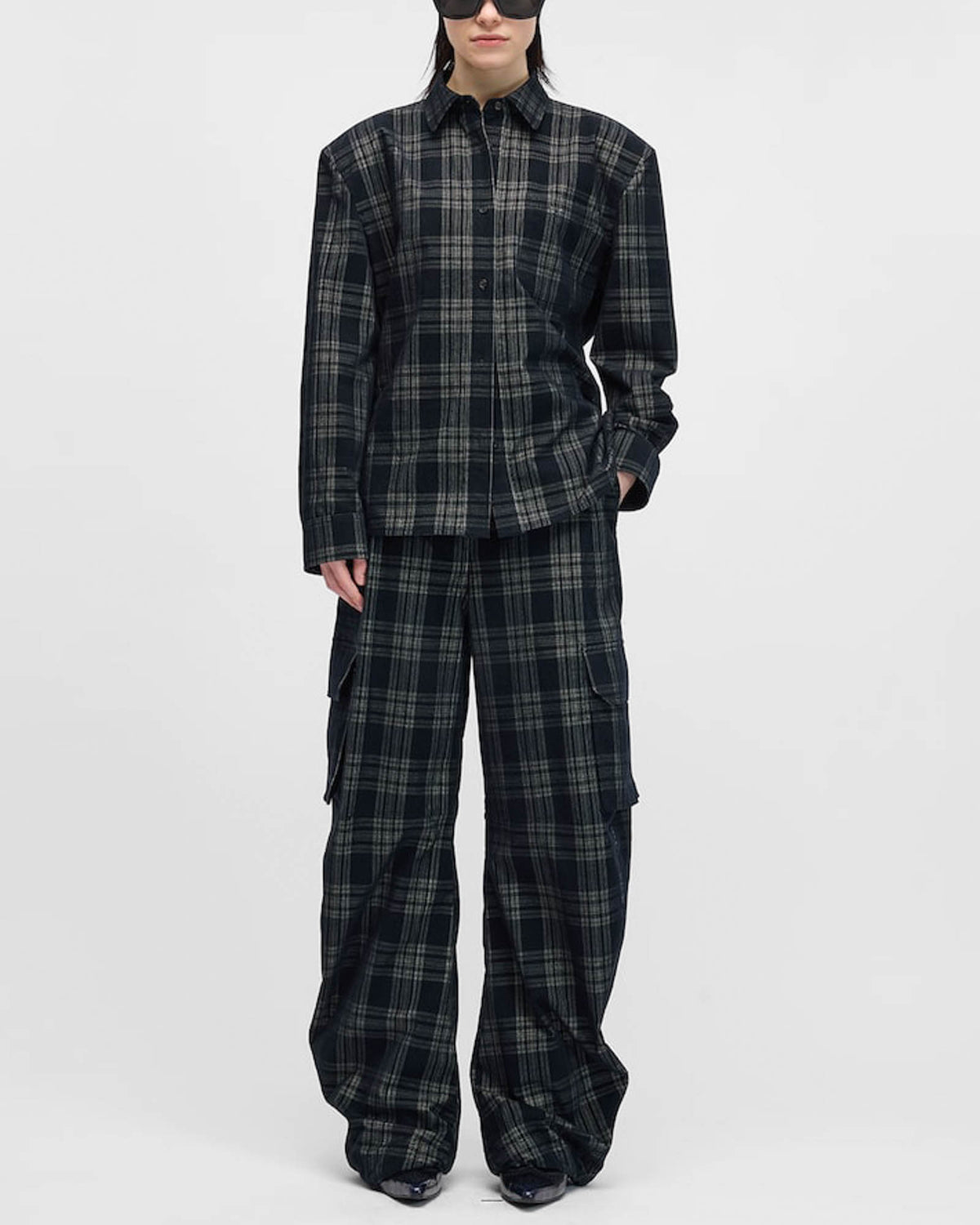Check Utility Trousers