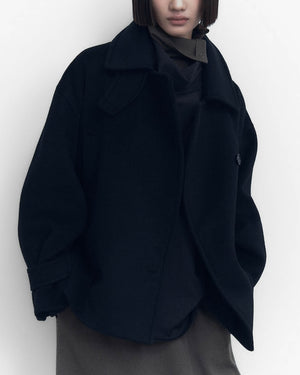 Stand Collar Peacoat