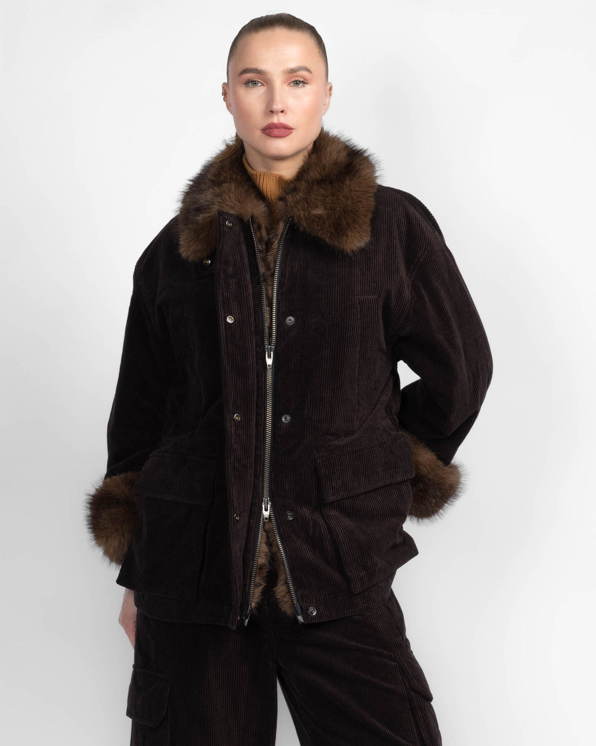 Fur Collar Coat