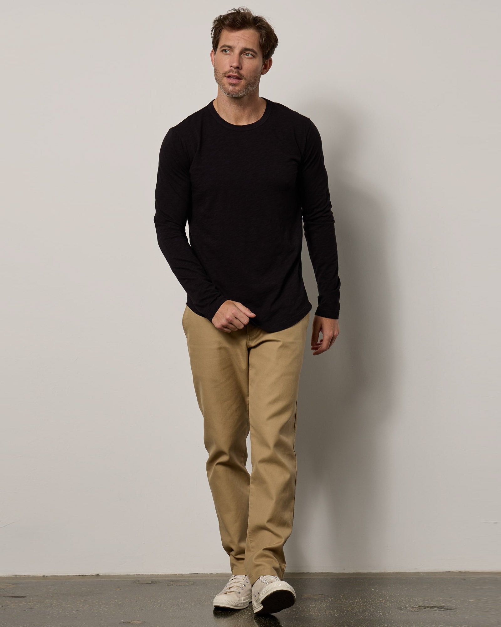 Classic Slub Crew Long Sleeve