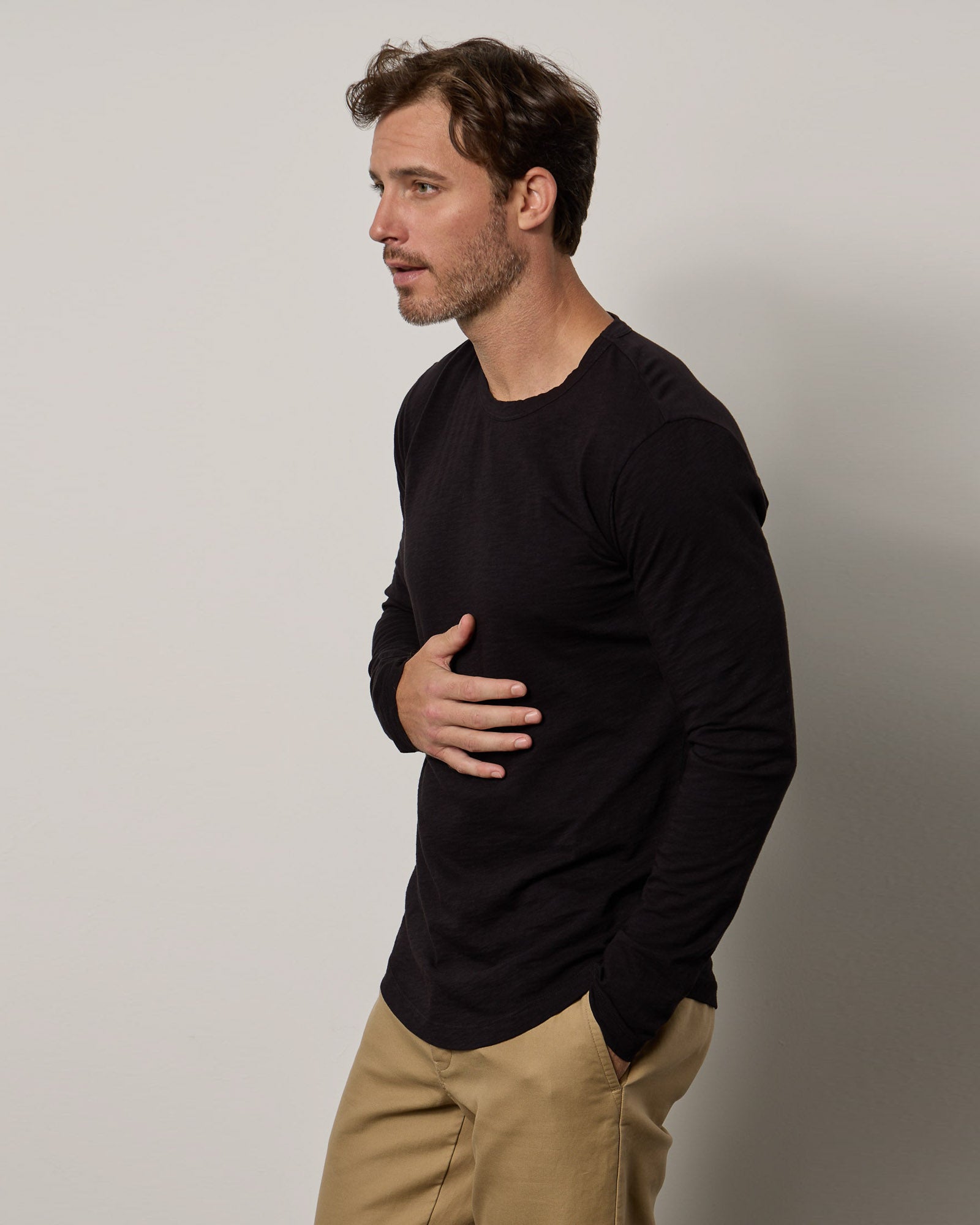 Classic Slub Crew Long Sleeve