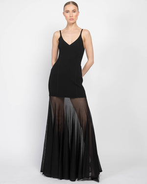 Robe en tricot côtelé