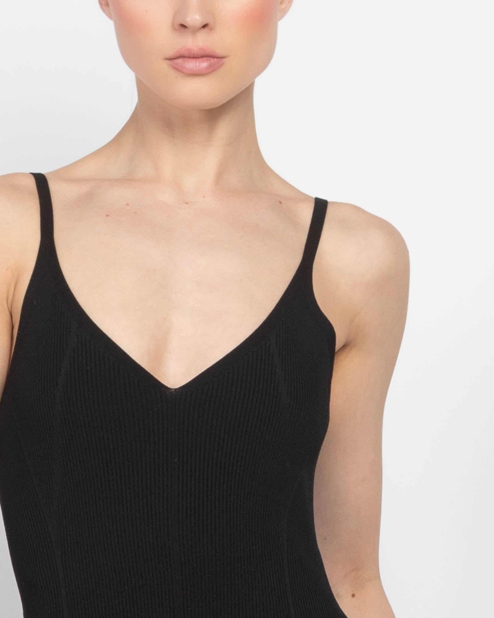 Robe en tricot côtelé