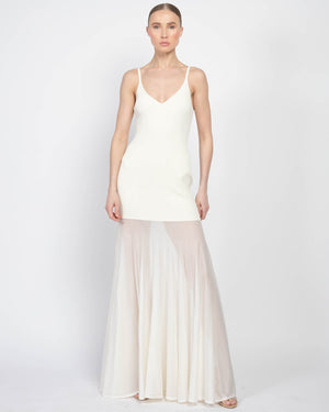 Robe en tricot côtelé